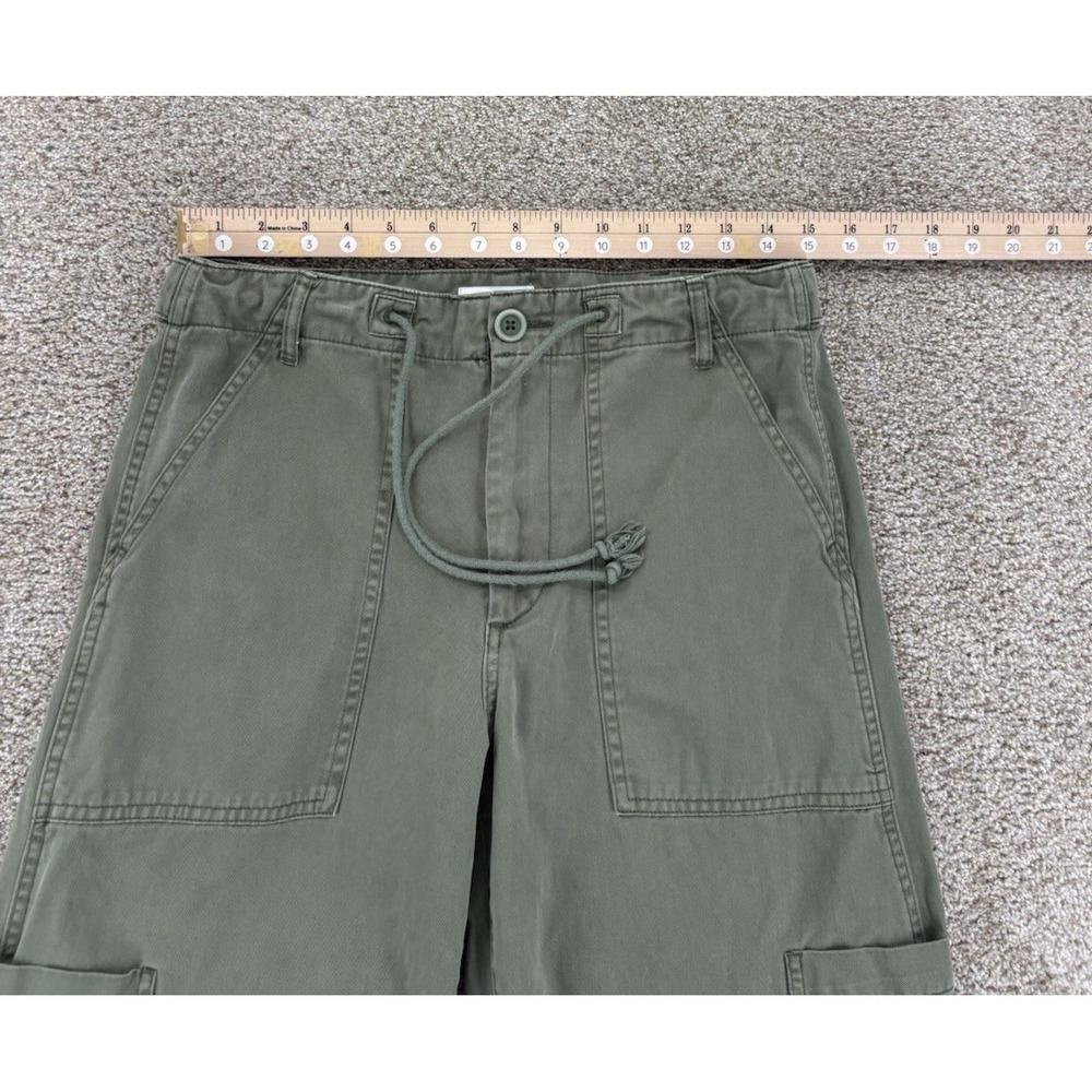 Pistola Sabrina Curved Utility Pants in Meadow Women's 27 Green Barrel Leg Twill - Picture 8 of 11